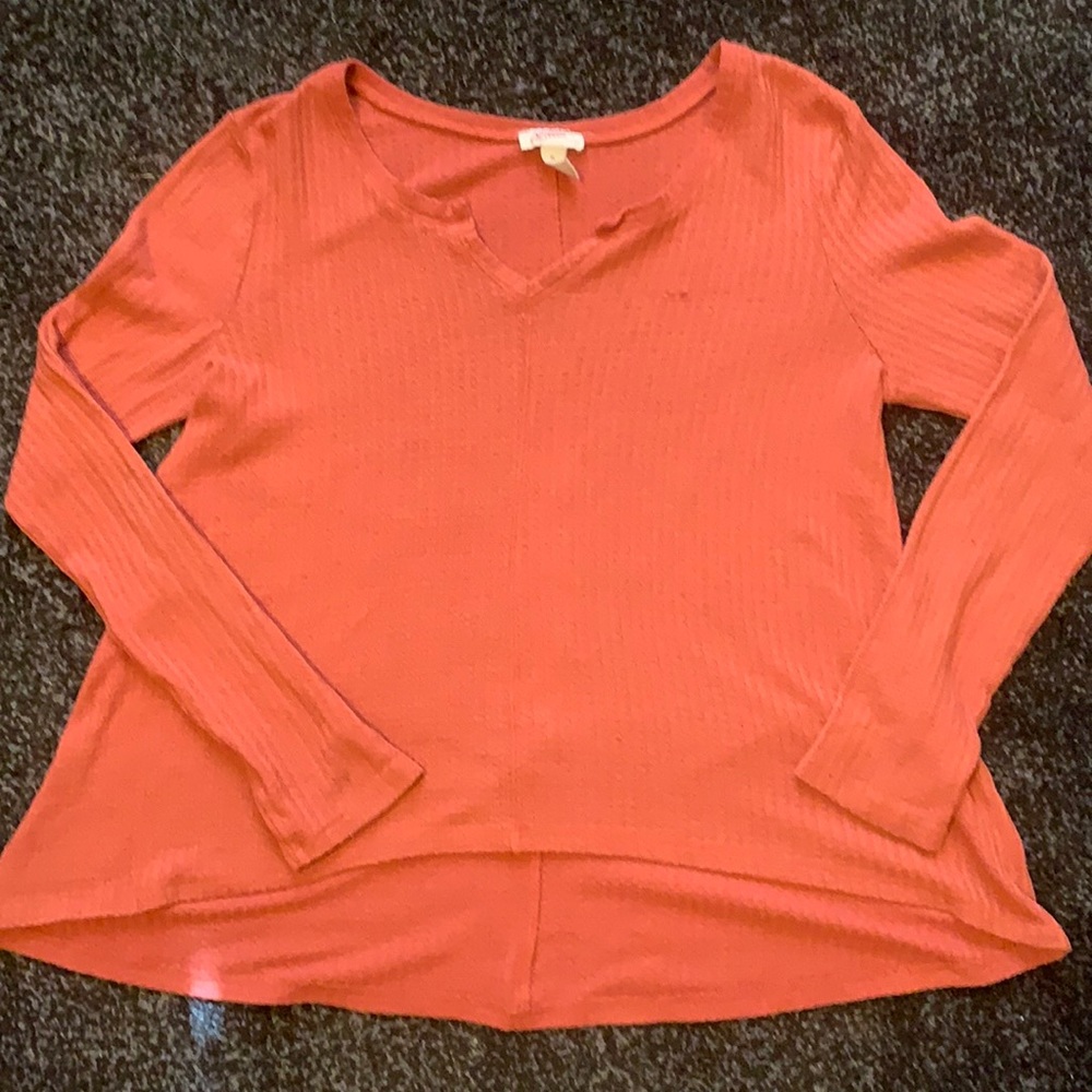 Auburn color long sleeve t-shirt.